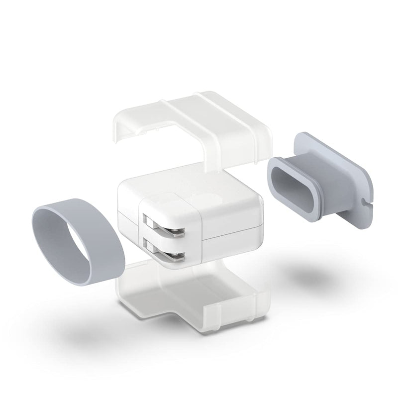 [Australia - AusPower] - TATOFY Charger Cable Organizer, Charger Case for MacBook 30w 29w Charger Adapter, Travel Cord Organizer, Charger Organizer, MacBook Accessories (MacBook Air 13", Retina 12") 