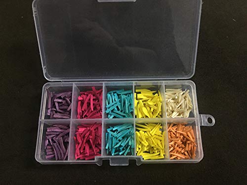 [Australia - AusPower] - 600pcs/Box Mixed Dental Fixing Wood Wooden Wedges for Dental Restoration for Matrices 