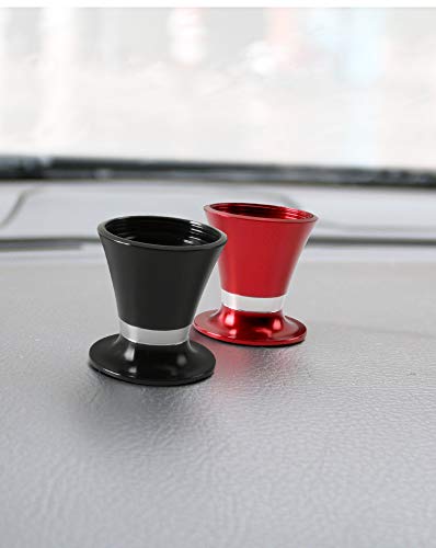 [Australia - AusPower] - 2-in-1 360 Magnetic Car one Touch Cell Phone Dash Mount Stand and Air Vent One Step Mounting Magnetic Car Phone Holder for Car/Home/Office - Compatible Any Phones (Red) Red 