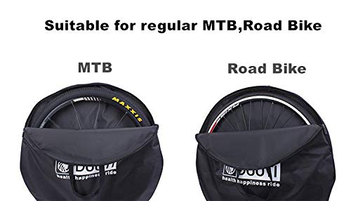 [Australia - AusPower] - Huntvp Road Bike MTB Cycling Wheelset Bag Soft Bicycle Wheel Carry Bag For 27.5 inch wheel 