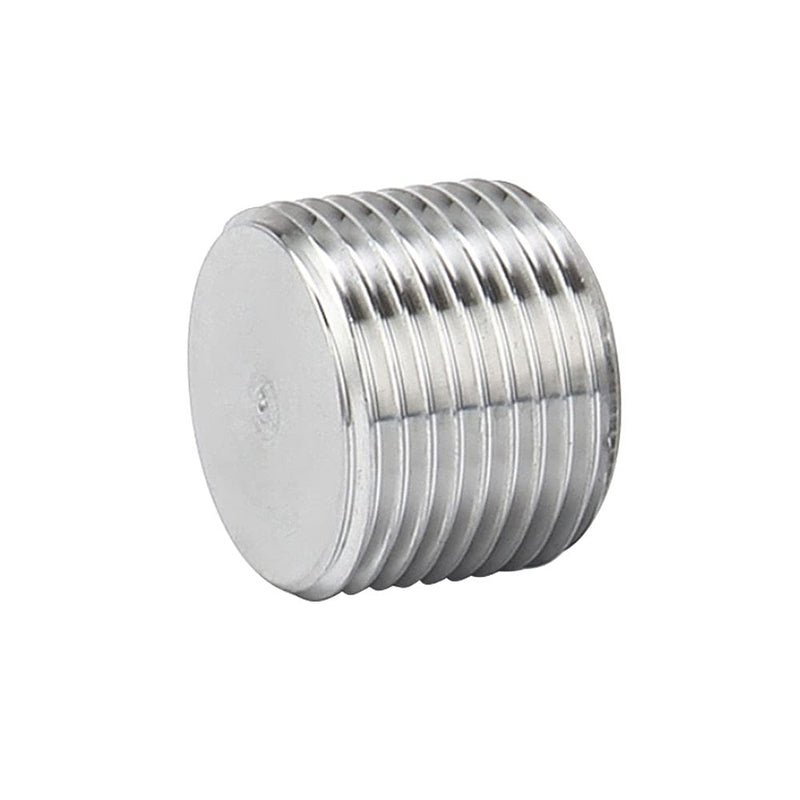 [Australia - AusPower] - Avanty Stainless Steel 304 Forged Pipe Fitting Socket Hex Head Plug 1" NPT Male (Pack of 2) 
