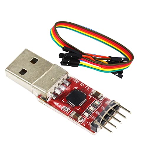 [Australia - AusPower] - #10Gtek# CP2102 USB to TTL Module downloader Serial Converter Adapter, with Jumper Wires UART STC 3.3V and 5V x1 