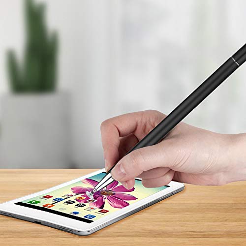 [Australia - AusPower] - WeTest Capacitive Stylus Pen,Magnetism Cover Cap, High Sensitivity and Precision, Universal for Tablets and Other Touch Screens, silver 