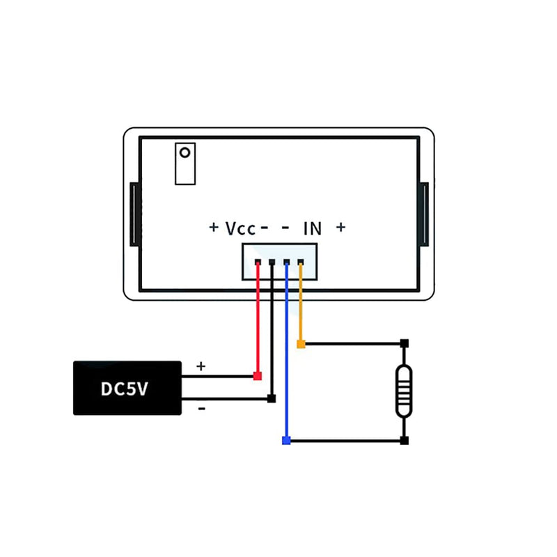 [Australia - AusPower] - Taidacent Ohm Meter Resistance Tester Ohmmeter Digital DC Resistance Measuring Instrument Fixture Resistance Measure Panel Meter (2K Ohm, DC12V with Cover) 2K Ohm 