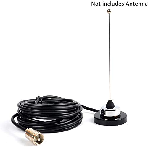 [Australia - AusPower] - UAYESOK Mini NMO Mount Magnetic Base W/5M Low Loss Coax Cable for NMO Mobile Antennas 