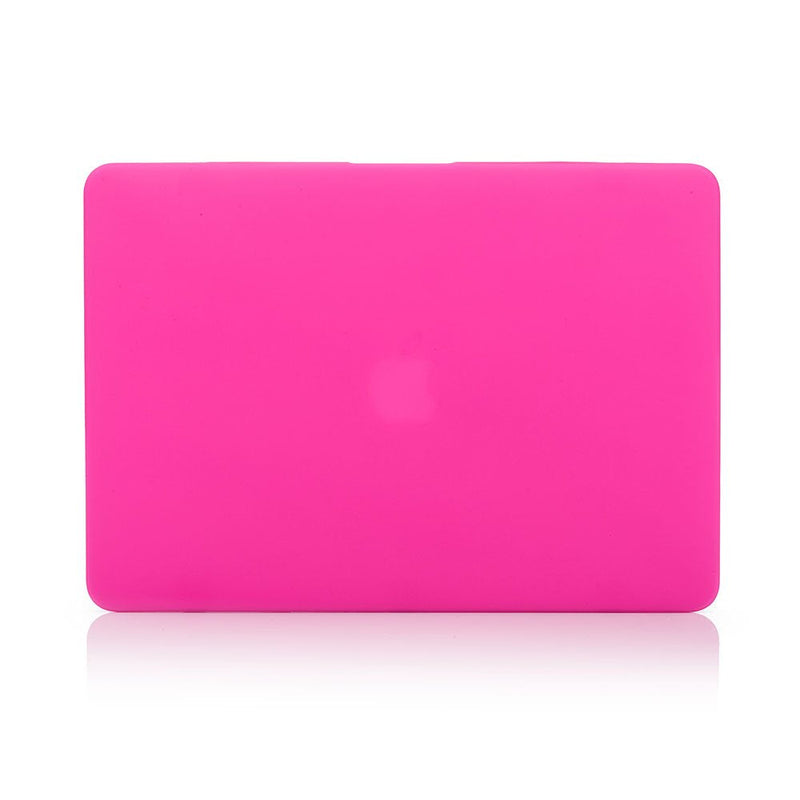 [Australia - AusPower] - RUBAN Case For MacBook Retina Pro 15 inch A1398 (2015-2012) , Plastic Smooth Matte Hard Case Shell with TPU Keyboard Cover, Hot Pink 