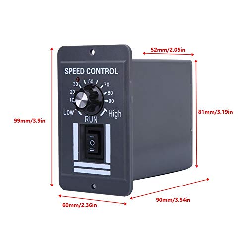 [Australia - AusPower] - Motor Speed Controller, DC 12-60V 40A PWM Brush Motor Speed Controller Adjustable Motor Governor Reversible Switch 