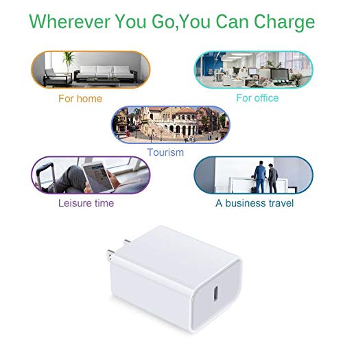 [Australia - AusPower] - USB C Wall Charger, 18W PD 3.0 Fast Charger Plug Box Power Adapter Type C Charging Block Brick Cube for iPhone 13/SE/12 Mini/11 12 Pro/12 Pro Max/XS/XR/X/8/8 Plus,Pad Pro,Samsung Galaxy S21 S20 Ultra 