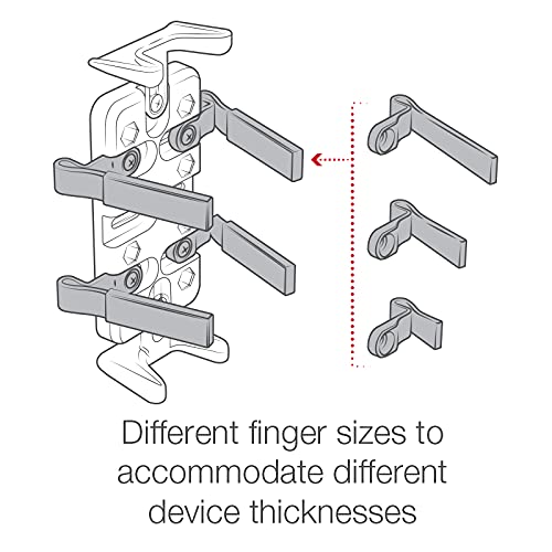 [Australia - AusPower] - RAM Mounts Finger-Grip Universal GPS and Radio Holder RAM-HOL-UN4U Compatible with RAM B 1" and C 1.5" Components 
