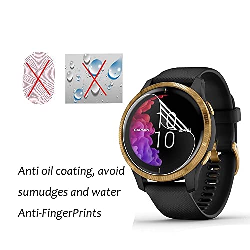 [Australia - AusPower] - Premium Hydrogel Screen Protector for Garmin Vivoactive 4 (45mm), 6pcs Smart Watch Transparent Soft Protection Film [High Sensitivity] [Anti-Bubble] [Case Friendly] (No Tempered Glass) 