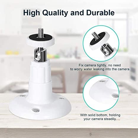 [Australia - AusPower] - Wall Mount for Ring Indoor Cam & Ring Stick Up Cam, 360 Degree Adjustable Mount Bracket for Ring Camera Outdoor Indoor Security Camera System(3 Pack) 3Pack 