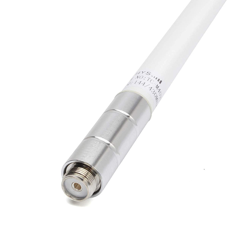 [Australia - AusPower] - Dual Band Fiberglass Mobile Radio Antenna,UHF VHF 144/430mhz GMRS Base Antenna 15.7inch So239 Connector for Ham Radio Device Repeater Mobile Transceiver with Antenna Mount Bracket 