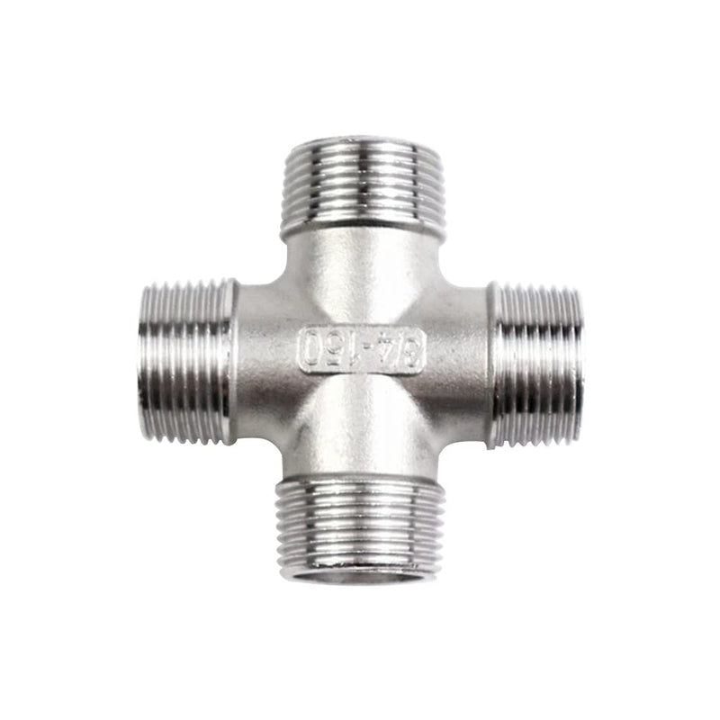 [Australia - AusPower] - Beduan Cross 3/4" Male NPT Cast Pipe Fitting, 4 Way Coupling, Stainless Steel Class 150 3/4" npt 