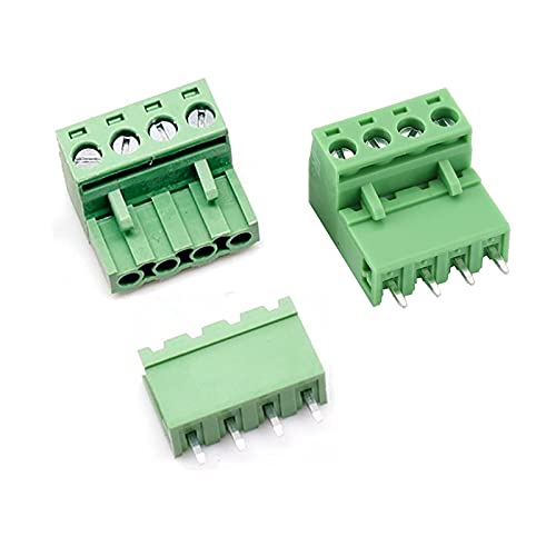 [Australia - AusPower] - LuoQiuFa12 Set 4-Pin 5.08mm Pitch Male Female PCB Screw Terminal Block 