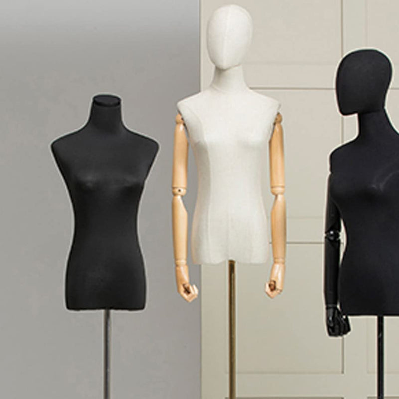 [Australia - AusPower] - Baluue 2pcs Female Dress Form Mannequin Torso Body Cover Mannequin Tailors Dummy Body Lace Cover for Clothing Jewelry Display Model Display 