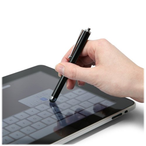 [Australia - AusPower] - Stylus Pen for Panasonic Toughpad FZ-M1 (Stylus Pen by BoxWave) - Capacitive Stylus, Rubber Tip Capacitive Stylus Pen for Panasonic Toughpad FZ-M1 - Jet Black 