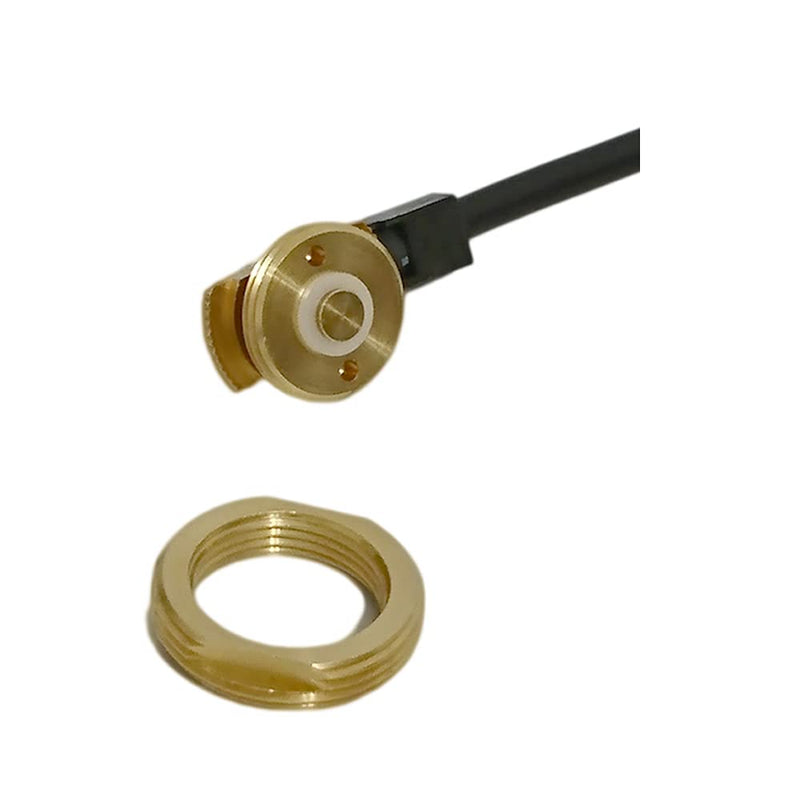 [Australia - AusPower] - Solid Brass NMO Antenna Mount with UHF Male PL259 Connector 10 ft RG58/U Coax Cable for for Ham UHF VHF CB Cellular Trucker Antenna (10ft NMO Mount NO L Bracket) 10ft NMO Mount NO L Bracket Black 
