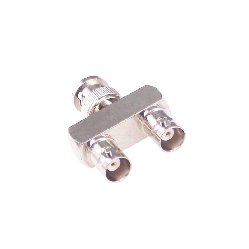 [Australia - AusPower] - RFaha 2pcs BNC Male to Dual BNC Female Splitter Adapter 3 Way RF Audio Coax Connector(F88-2) 