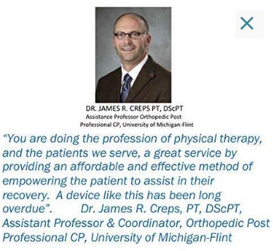 [Australia - AusPower] - Knee Exerciser Pro Single Knee Pulley: Knee Therapy, TKA, ACL & Knee Contracture Rehab 