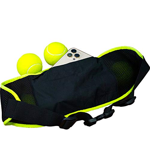 [Australia - AusPower] - Lianth Tennis Ball Band for Holding Tennis Balls and Pickleballs Running Waist Bag for Women Men Kids… L suit Waist 28"-51" 