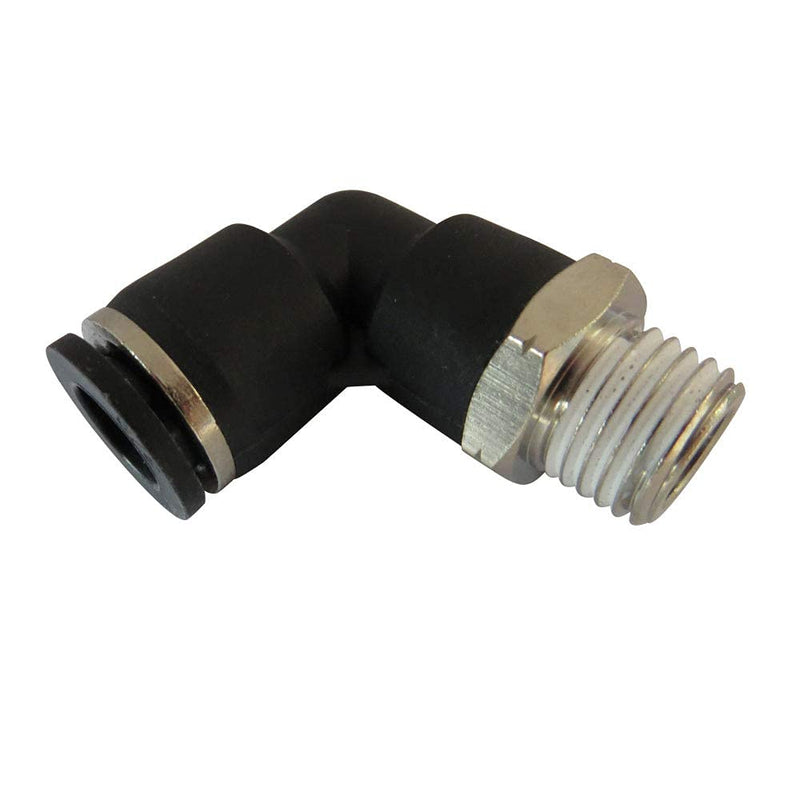 [Australia - AusPower] - Metalwork Push to Connect Pneumatic Tube Fitting 90 Degree Male Elbow 3/8" OD x 1/4" NPT Thread (Pack of 5) 3/8" OD x 1/4" NPT Male Pack of 5 