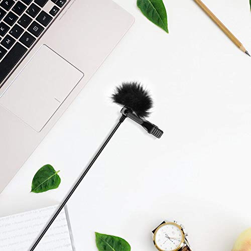 [Australia - AusPower] - Microphone Lapel Dead Cat Windscreen, ChromLives Lapel Mic Windscreen Muff, Furry Windscreen Dead Cat Outdoor Comaptible with Lavalier Microphones 5Pack Lapel Mic Cover 