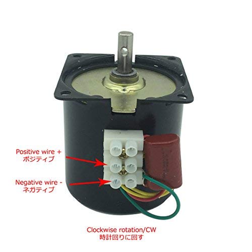 [Australia - AusPower] - Bringsmart 60ktyz 20rpm Ac Motor Low Noise Gearbox Electric Motor Barbecue High Torque Low Speed 110V Synchronous AC Reduction Motor (110V 20rpm) 110V 20rpm 