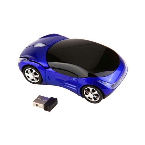 [Australia - AusPower] - WXG Mini car Shape Mouse - 2.4GHz 1600DPI Wireless Mouse with USB Receiver Tablet Laptop Desktop Computer Mouse 