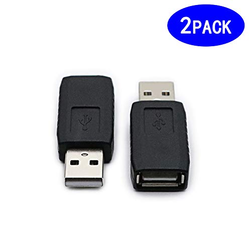 [Australia - AusPower] - 2 Pack USB 2.0 AF/AM Adapter Type A Female to USB A Male Adapter Connector Converter Plug 
