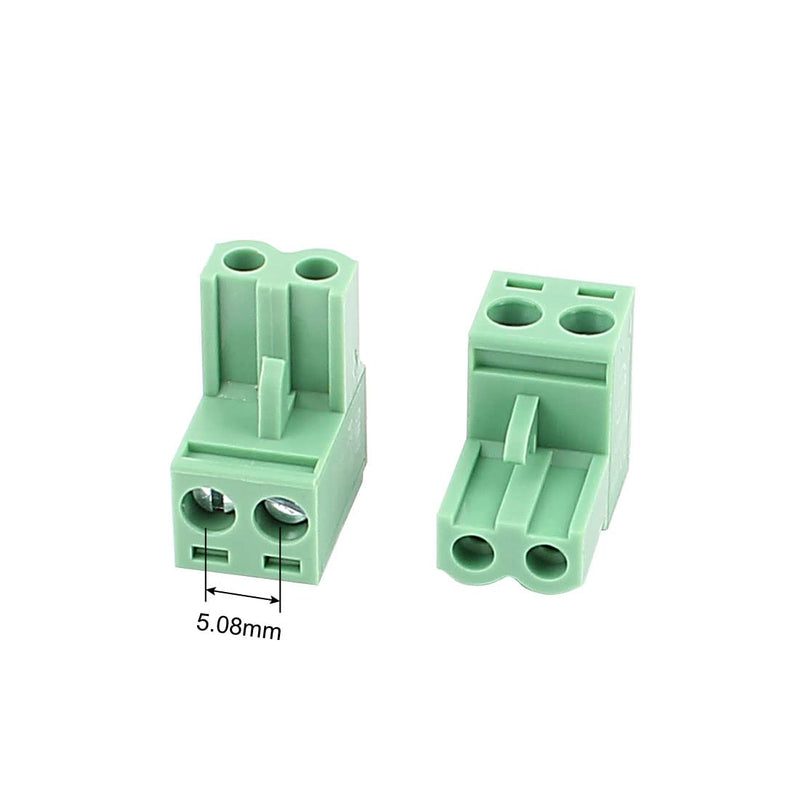 [Australia - AusPower] - uxcell 10Pcs KF2EDG 5.08mm Pitch 2P Pluggable Teminal Blocks Connector Socket 