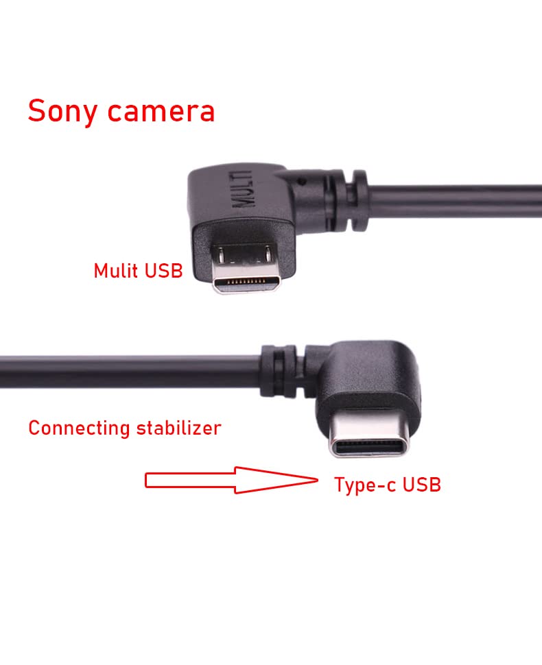 [Australia - AusPower] - Camulti Multi to USB-C Control Cable for DJI Ronin RSC2 RS2 RS3 stabilizer Compatible with Sony Camera 