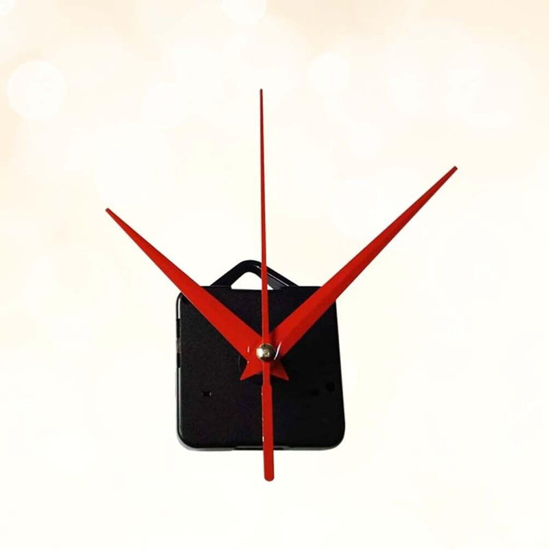 [Australia - AusPower] - Kichvoe Wall Clock Movement Replacement Kits, Silent Clock Mechanism Maintenance DIY Clock Mechanisms Hands Repair Parts Accessories for Home Hotel School Red 