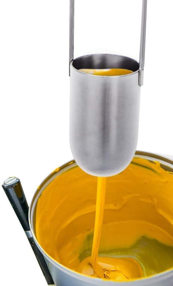 [Australia - AusPower] - YFYIQI Stainless Steel Zahn Viscosity Cup Viscometer for Medium Viscosity Oil Mixed Paint Latex Paint Hole Diameter 3.8 mm Viscosity Range 100cst to 800cst 