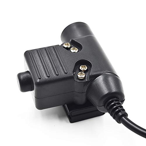 [Australia - AusPower] - Fumei Z Tactical U94 PTT Adapter Cable for Military Standard Version Plug Headset Compatible with Baofeng UV-9R BF-9700 Walkie Talkie 