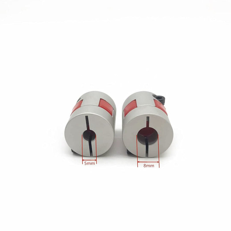 [Australia - AusPower] - 2PCS 5mm to 8mm Aluminium Plum Flexible Shaft Coupling 25mm Length 20mm Diameter Connector Flexible Coupler for 3D Printer CNC Machine and Servo Stepped Motor 5-8mm D20 L25 