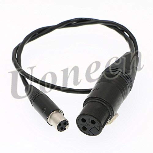 [Australia - AusPower] - Uonecn Mini XLR 3 Pin Female to 3 Pin Female Plug XL2 TA3-F Audio Cable Adapter Camera Video Assist for SD 442 Devices 688/788 20'' 
