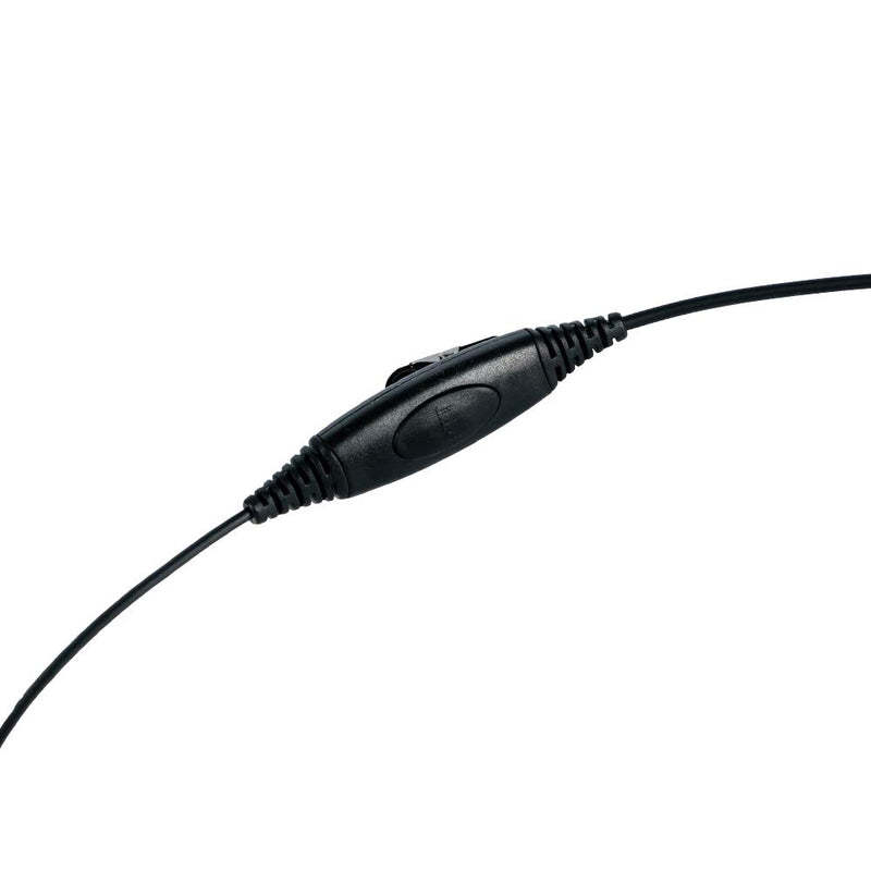 [Australia - AusPower] - Caroo Noise Canceling Behind The Head Headset with PTT Boom Mic 2 Pin Earpiece for Kenwood Baofeng UV-5R UV-82 BF-F8HP Two Way Radio Walkie Talkie 