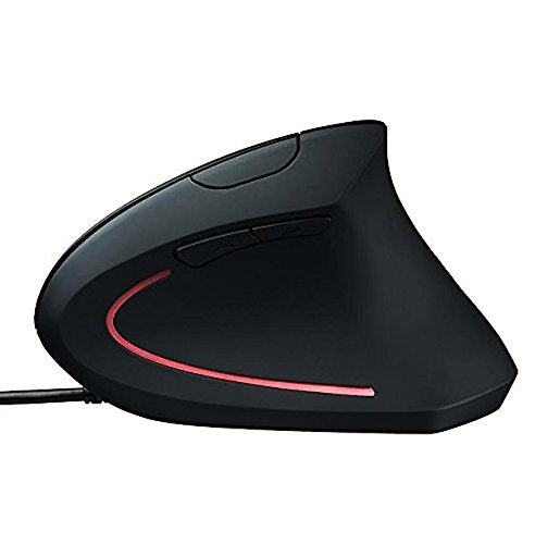 [Australia - AusPower] - Wolf War Ergonomic Mouse High Precision Optical Vertical Mouse Adjustable DPI 800/1200 / 2400/3200 Wired Computer Mouse 