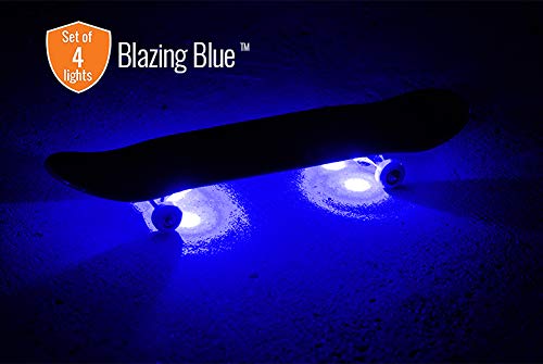 [Australia - AusPower] - Board Blazers LED Skateboard Lights Underglow - Ideal Skateboard Gift & Skateboard Accessory. Perfect LED Longboard Light or Scooter Light Great Stocking Stuffer for Kids Blazing Blue 