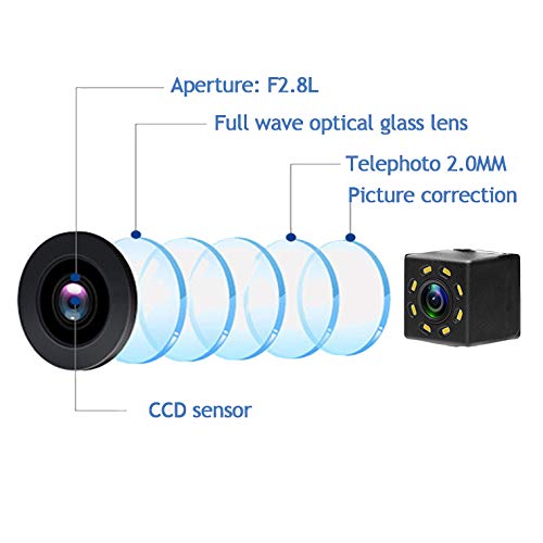 [Australia - AusPower] - aSATAH 8 LED Adjustable Angle Car Rear View Camera for Toyota 4Runner/Hilux Surf 2002~2010/Toyota Fortuner SW4/Toyota Innova& Waterproof and Shockproof Reversing Backup Camera (8 LED Adjustable Angle) 