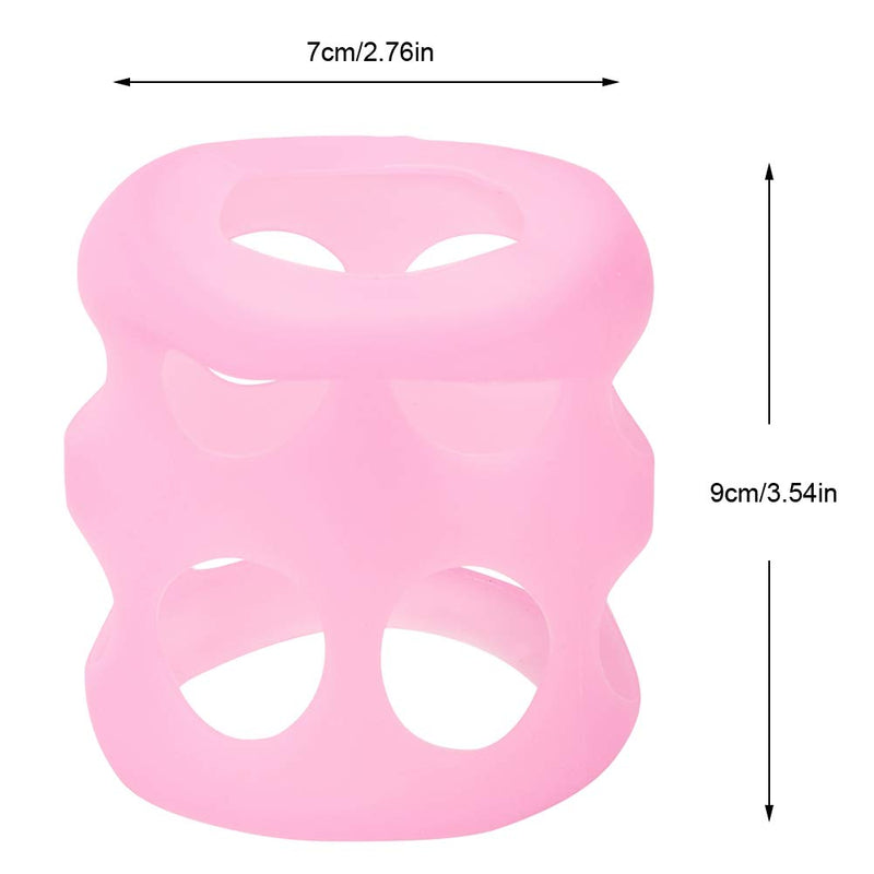 [Australia - AusPower] - Soft Silicone Son Jar Protector Sleeve Shockproof Shatter Resistant Bottle Hollow Protector Heat Dissipation Insulation Tool for 150/180ml Nursing Jar Cup(Pink) Pink 