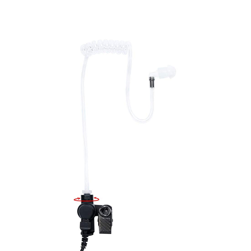 [Australia - AusPower] - KS K-STORM Acoustic Tube Earpiece Headset Compatible with Motorola APX1000 APX6000 APX7000 APX8000 XPR6000 XPR6350 XPR6550 XPR7000 XPR7550 Two-Way Radio, PU Material, Black 