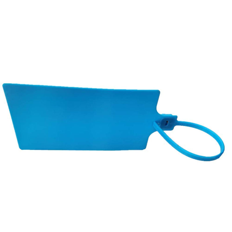 [Australia - AusPower] - Plastic Seals Shipping Tags Logistics Use Big Sign Tie Large Label Tie, 255 mm Total Length, Package of 100 pcs (Blue) Blue 