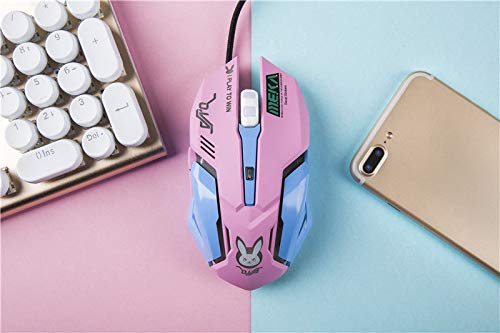 [Australia - AusPower] - OW Mouse Breathing LED Backlit Gaming Mouse Genji Reaper Wired USB Computer Mouse for PC& Mac E-Sports Gamers 