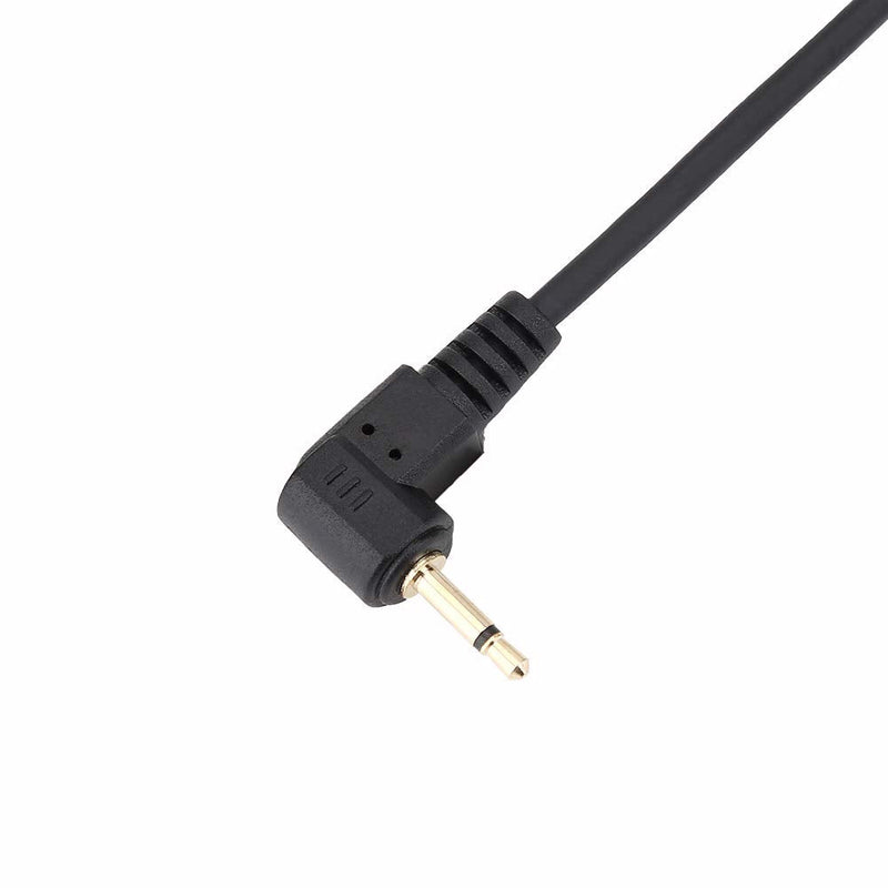 [Australia - AusPower] - 2.5mm to Male Flash PC Sync Cable Cord with Screw Lock Extended Coiled Wire, 2.5 mm Jack to Male Flash PC Sync Coiled Cable for Connect Camera Flash Trigger 