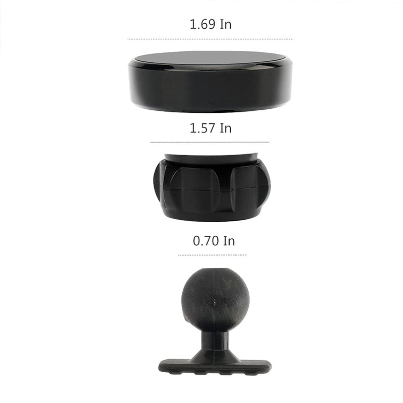 [Australia - AusPower] - Bwen Magnetic Car Phone Mount Custom Fit for Volvo XC60 2018-2021,Strong Magnet Power Air Vent Car Phone Mount for Dashboard, 360° Rotation Adjustable Car Vent Mount Fit for for Any Smartphones. 