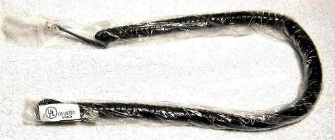 [Australia - AusPower] - Handset Cord 12 Ft Black Heavy Duty New in a Factory Sealed Bag 