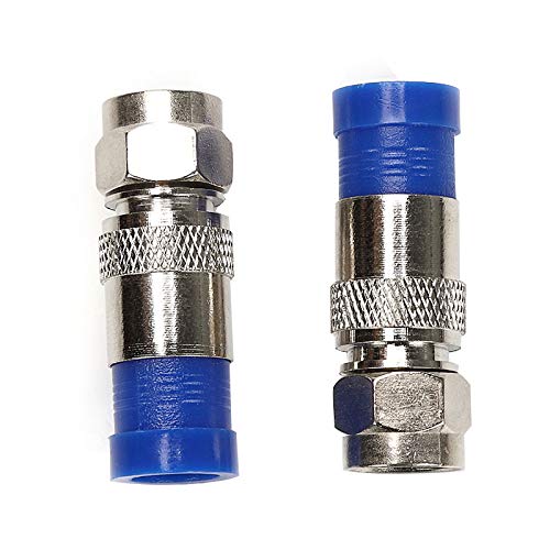 [Australia - AusPower] - TLS.eagle RG6 Compression F Type Straight Antenna Cable Connector Coax Adapter Pack of 30 30 Pack 