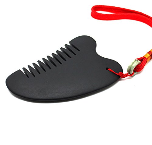 [Australia - AusPower] - Gua Sha Scraping Massage Tool Comb Black Bian Stone needle gossip 