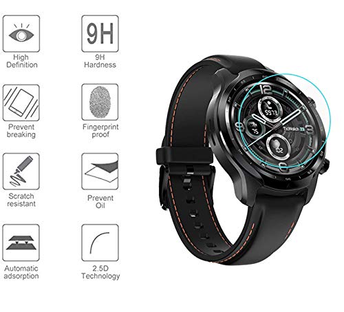 [Australia - AusPower] - Xinhewong 3-Pack for TicWatch Pro 3 GPS Smartwatch Screen Protector Tempered Glass for TicWatch Pro 3 GPS Smartwatch [2.5D 9H Hardness][Anti-Scratch] 